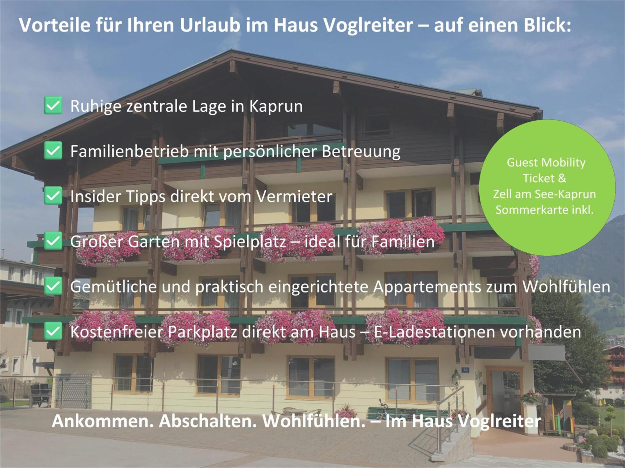 Haus Voglreiter - Inkl Sommerkarte, Zentrale Und Ruhige Lage, Garten Mit Spielplatz Kaprun Εξωτερικό φωτογραφία